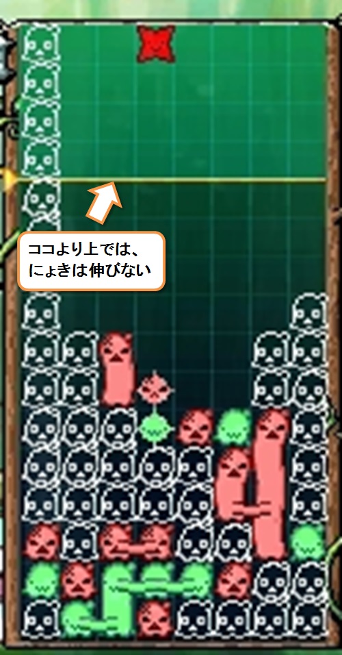 これ以上上では伸びない線
