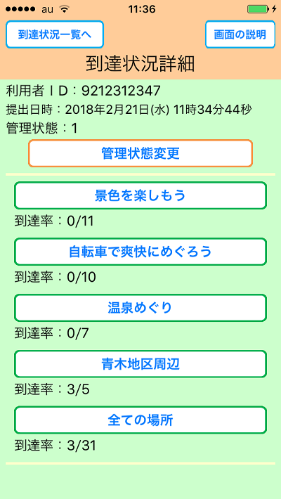めぐり撮り、画面